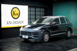 Для <span class=keywords><strong>Cayenne</strong></span> 957 2007-2010: Комплект для модификации (из старой версии в новую) 9Y0.2 2025GTS — передний бампер в сборе + ДХО + матричные фары 9Y0.1 из полипропилена - Product Image 5