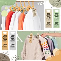 Étiquettes de dépôt de manteaux personnalisées en papier en vrac, numérotées, pour vestiaires, avec tickets de récupération