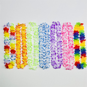 FL-498 tissu cou poitrine anneau hawaï<span class=keywords><strong>en</strong></span> fête décoration longue durée <span class=keywords><strong>paille</strong></span> <span class=keywords><strong>jupe</strong></span> danse anneau cou poitrine couronne Leis - Product Image 4