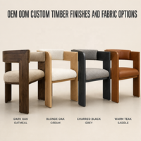 Fauteuil en bois massif de style américain RH, rétro, pour restaurant, café
