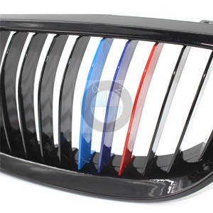 Calandre avant BMW noir brillant, ligne simple, trois couleurs, pour E92 E93 Série 3 Coupé, pièce de mise à niveau du pare-chocs - Product Image 3