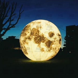 <b>Customized</b> Advertising Lighted Inflatable Planets <b>Balloons</b> Large Moon Ball Inflatable Moon Inflatable Advertising <b>Customized</b> Adv - Product Image 4