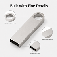 Memoria USB al por Mayor, Unidad Flash USB de Metal, Memoria USB de 8GB 16GB 32GB 64GB 128GB, Pendrive de Capacidad Completa