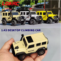 LDARC X43 1/43 Mini Voiture Télécommandée Électrique RC Modèle de Voiture Tout-Terrain de Bureau RTR 4x4 Code Rolling Code Jouets pour Adultes et Enfants