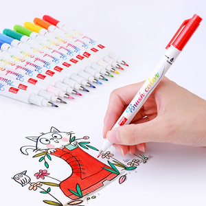 Ensemble de 12 stylos marqueurs à pointe pinceau à encre à base d'eau, pour l'art, le <span class=keywords><strong>calligraphie</strong></span>, le journaling et le lettering - Product Image 1