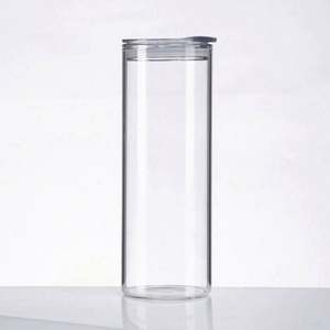 Vaso de Vidrio Transparente para Sublimación AGH de 16 oz, Vaso de Doble Pared Preperforado, Vaso Moderno para Bebidas - Product Image 1