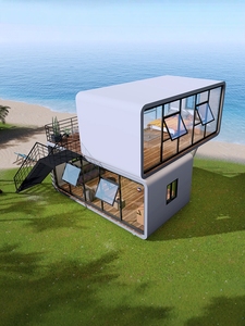 Apple cabin hiện đại kết cấu thép nhà di động ngoài trời Homestay khu vực danh lam thắng cảnh không gian viên nang bầu trời đầy sao phòng nhà prefab - Product Image 2