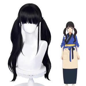 Holesale ycoris Oil eckina Kina Akina IG osplay 70cm ONG lack ynthetic ninime Air eluca eat esistant IG - Product Image 4