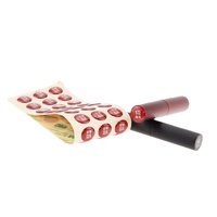 Autocollant adhésif imperméable imprimé personnalisé étiquettes rondes de logo de rouge à lèvres en vinyle pour les cosmétiques de marque privée