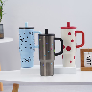 กระติกน้ำร้อน-เย็นแบบพกพาสำหรับรถยนต์ ความจุขนาดใหญ่ ผลิตตามสั่ง สำหรับการค้าระหว่างประเทศ  แบบสองชั้น สแตนเลส 316  พร้อมฝาปิดสุญญากาศ  เหมาะสำหรับเป็นของขวัญ - Product Image 4