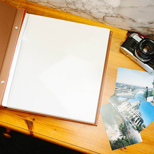 Custom 80 pagine autoadesive Premium grande Album di foto di nozze fantastiche in pelle marrone - Product Image 5