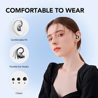 Écouteurs sans fil étanches YZ-Q25 à crochet d'oreille, casques sportifs TWS, écouteurs sans fil Bluetooth 5.4 Audifonos