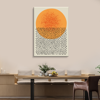 Vente en gros de lignes abstraites sur toile imprimée peinture géométrie art mural salon pour décoration murale