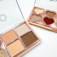 Palette de fards à paupières OEM transfrontalière imperméable, maquillage léger, tons terreux, en forme de cœur, ODM personnalisée, dix couleurs nacrées et mates