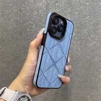 Étui de téléphone portable en cuir artificiel grain de bois étoile personnalisé housse de protection anti-chute tout compris avec bouton en métal