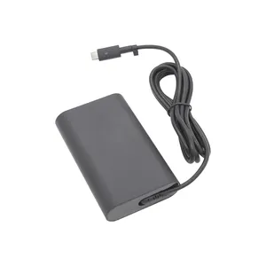 Pengisi daya USB-C, 65W tipe-c 20V 3.25A pengisi daya AC Notebook adaptor laptop kompatibel Dell XPS13 XPS12 Latitude 7410 9410 tempat 10 Pro Power