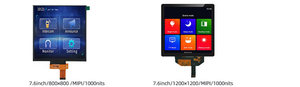 Écran carré de 7,6 pouces 800x800 MIPI 1000 nits Écran LCD TFT haute luminosité pour extérieur avec écran tactile capacitif pour l'industrie - Product Image 3