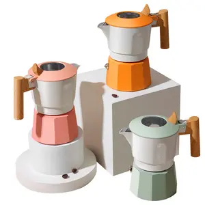 Cổ Phiếu Có Sẵn Pháp Báo Chí Moka Cà Phê Maker Cà Phê Moka Nồi Nhôm Cà Phê Maker Espresso Moka Nồi