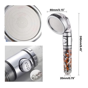 สายฝักบัวกรองน้ำแบบไอออนิก 1.5 ม. ชุดฝักบัวมือถือ LED เปลี่ยนสีได้ 7 สี พร้อมสายฝักบัวสแตนเลส - Product Image 2