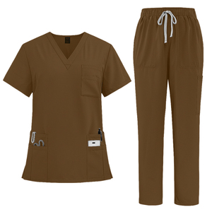 Conjunto de Uniforme Médico Clásico y Cómodo con Cuello en V, Diseño Funcional y Elegante - Product Image 4