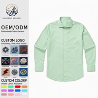 Chemise habillée formelle pour homme à manches longues, 100% coton égyptien popeline, avec logo personnalisé, fournisseur en gros