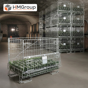 กรงเก็บของโลหะชุบสังกะสีแบบมาตรฐาน รับน้ำหนักได้ 800 กก. ประตูหน้าเปิดได้ แบบตาข่าย - Product Image 5