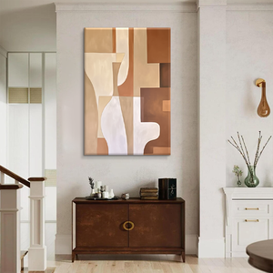 Décoration d'hôtel, <span class=keywords><strong>toile</strong></span> peinte à la main, art mural géométrique <span class=keywords><strong>facile</strong></span>, <span class=keywords><strong>peinture</strong></span> bohème - Product Image 1