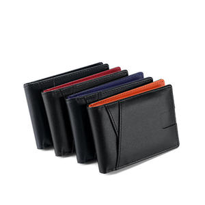 AndoBag - Cartera Corta de Cuero Vacuno Genuino con Clip para Dinero y Protección RFID para Hombre, Tarjetero de Moda con Monedero de Color Contrastante 2270 - Product Image 6