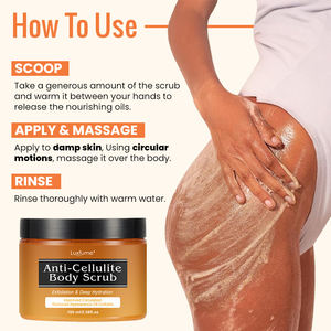 Exfoliante Corporal Personalizado para Celulitis, Reduce las Estrías y la Celulitis, Piel Suave - Product Image 5