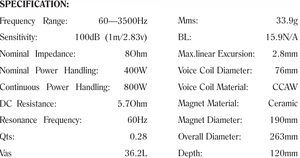 Trung Quốc nóng Bán Chi phí thấp 10 inch âm thanh chuyên nghiệp loa woofer với 800 Wát điện 8Ohm cho khách sạn và hội nghị hội trường - Product Image 3
