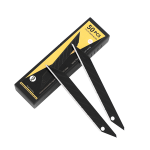 7mo 50pcs màu đen 30 độ Carbon thép giấy cắt dao Snap Off 9mm lưỡi ppf công cụ - Product Image 4