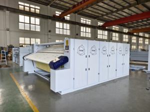 Stiratrice Industriale a Vapore con Calandra a Doppio Lato, Stiratrice a Cassone con Motore per Lavanderie di Hotel - Product Image 2