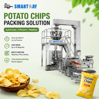 Machine d'emballage automatique de chips, machine d'emballage verticale VFFS pour les chips de pommes de terre, les chips croustillantes et les aliments enrobés