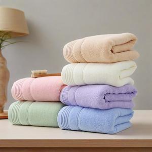 Plain Color Thick Pure Cotton <b>Bath</b> Towel 70x140cm Soft Absorbent Household Adult Towel - Product Image 2