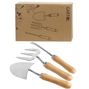 Outils de jardin professionnels Gartol K721, pelle, bêche et <span class=keywords><strong>râteau</strong></span> en acier, 3 en 1, pour usage domestique, ensemble d'outils de jardin manuels - Product Image 3