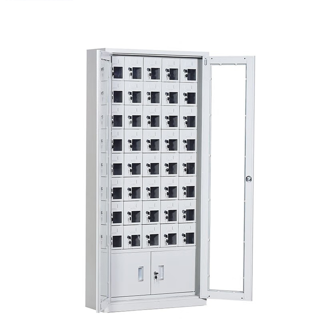 Modern Smart Locker Assembled Metal Cabinet with Key and Electronic Lock Gym Cellphone Locker Material Storage Locker
