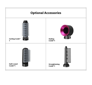 Ventes Flash : Brosse Soufflante 5-en-1, Peigne Chauffant, Sèche-Cheveux, Lisseur et Outil de Coiffage Multifonctionnel - Product Image 2