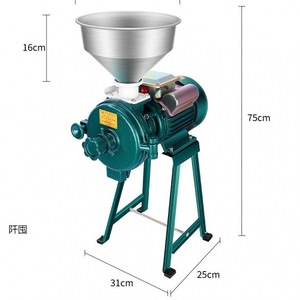 Moulin à céréales électrique pour usage humide et sec, broyeur <span class=keywords><strong>de</strong></span> piments, poivre noir, riz, blé, maïs - Product Image 2