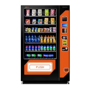 XY Snacks & Drinks Vending Machine Standard:bill, Coin Acceptor/wechsler Optional: Cashless Snack & Bottled Beverage 600-900 Pcs