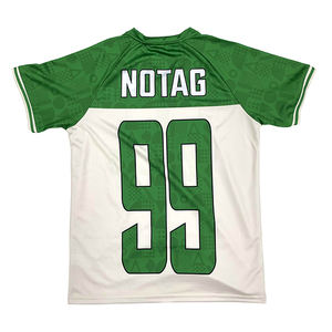 Maillot de football rétro personnalisé de haute qualité avec logo, design urbain, coupe oversize pour adulte, vêtement de sport, technologie de sublimation - Product Image 2