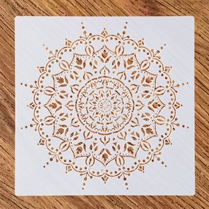 <span class=keywords><strong>Plantillas</strong></span> de Mandala para Pintar en la Pared, de Plástico PET, Reutilizables, Cortadas con Láser, de 30 cm, Personalizadas, al por Mayor - Product Image 2