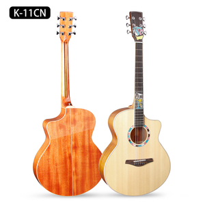 Eastun Acoustic guitar vân sam tất cả các rắn gỗ gụ Back & side nhà máy Guitar Trung Quốc Guitar OEM - Product Image 2