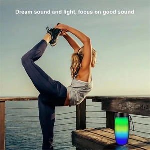 High-Power Wireless Portable Speaker with RGB <b>LED</b> Lighting New FM Radio Car Subwoofer with Reverberation Outdoor Compatible - Product Image 5