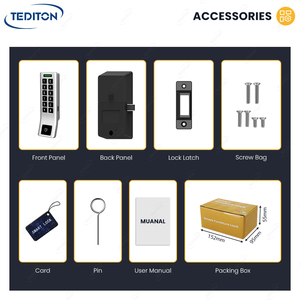 Tediton Bán Buôn Phòng Tập Thể Dục Khóa Phòng Tắm Hơi Bằng Gỗ RFID Thẻ Locker Khóa Keyless Bàn Phím Mật Khẩu Mã Thông Minh Tủ Khóa - Product Image 6