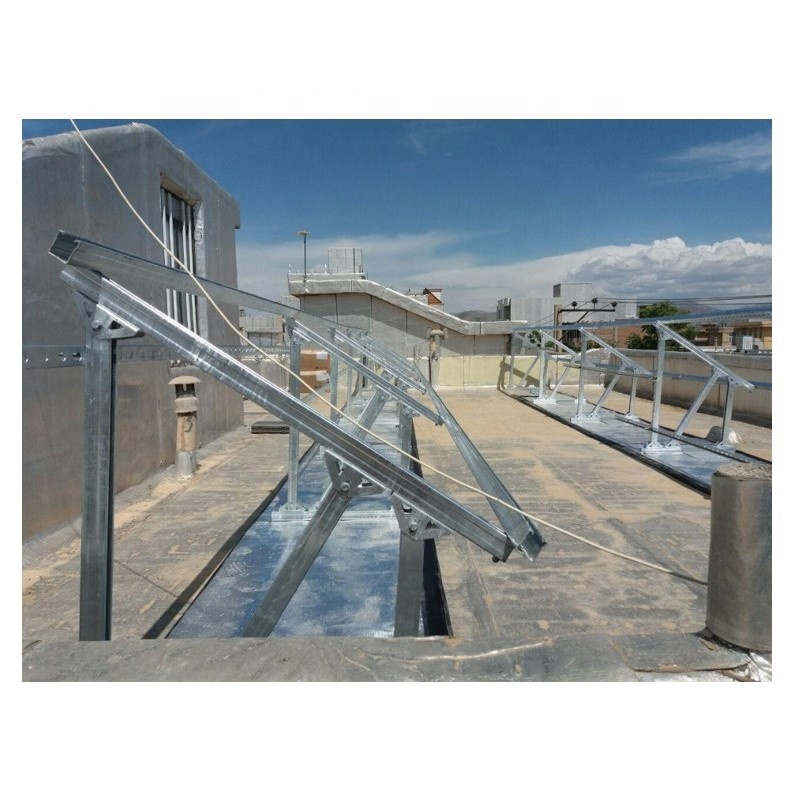 Оцинкованная стальная конструкция солнечная панель кровельные кронштейны