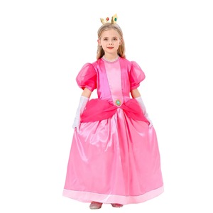Disfraz de Princesa <span class=keywords><strong>Peach</strong></span> de Nintendo para Niños, Conjuntos para Niñas, Disfraces de Halloween - Product Image 5