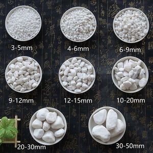 <span class=keywords><strong>Gravier</strong></span> <span class=keywords><strong>blanc</strong></span> naturel de qualité supérieure, lisse et décoratif, pour aménagement paysager de jardin, patio, allée - Product Image 2