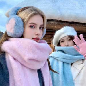 وشاح جديد للنساء بالجملة وشاح قصير الخريف والشتاء دافئ الرقبة محبوك وشاح تنوعا - Product Image 1