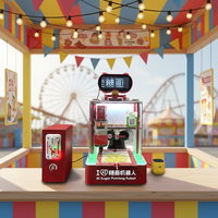 Robot de peinture au sucre intelligent multi-motifs, machine semi-automatique commerciale pour l'art du sucre, garantie 1 an, qualité alimentaire