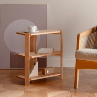 Étagère moderne simple, canapé de chambre à coucher, table basse, art, petite famille, table d'appoint multicouche
